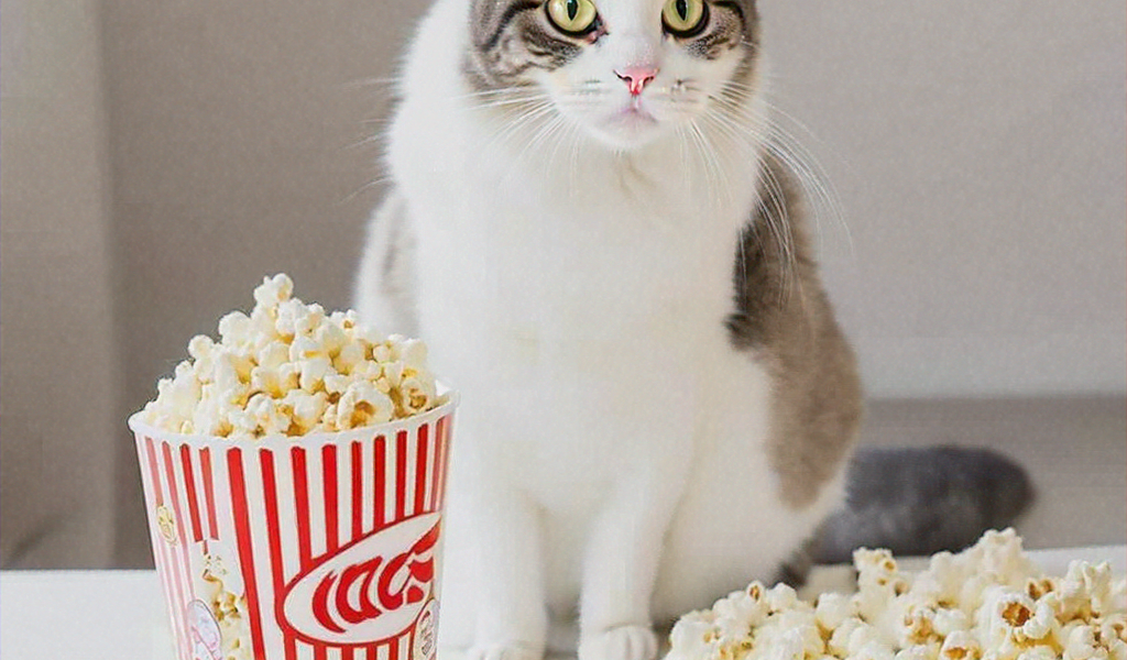 can cats have popcorn?