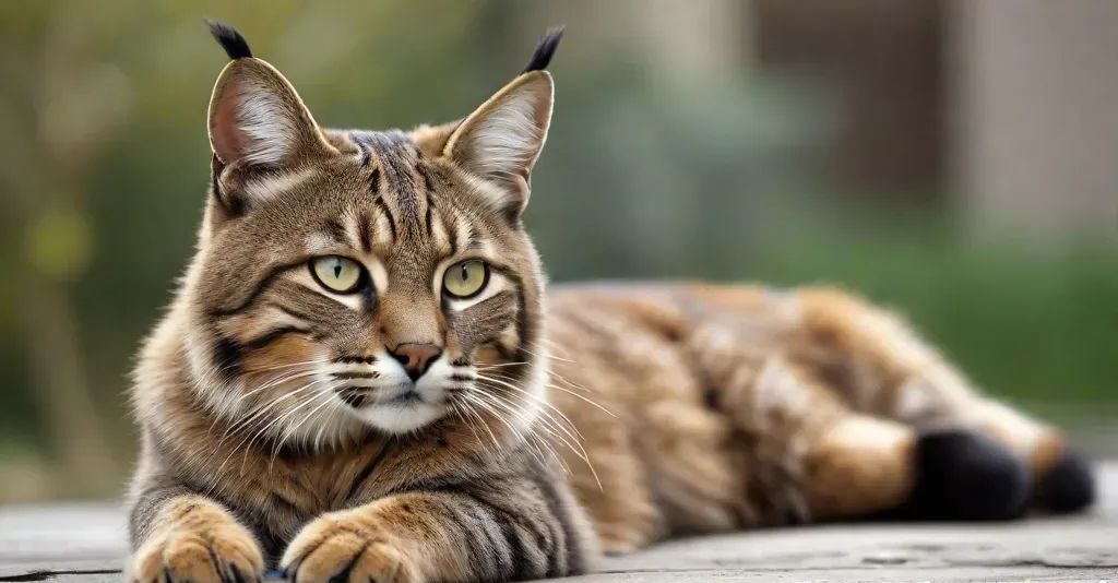 Bobcat and Domestic Cat Mix