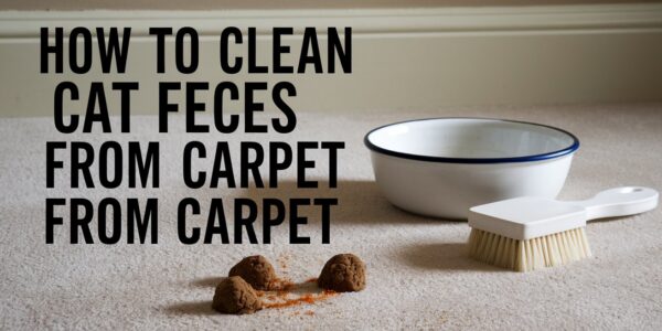 How to Clean Cat Feces from Carpet